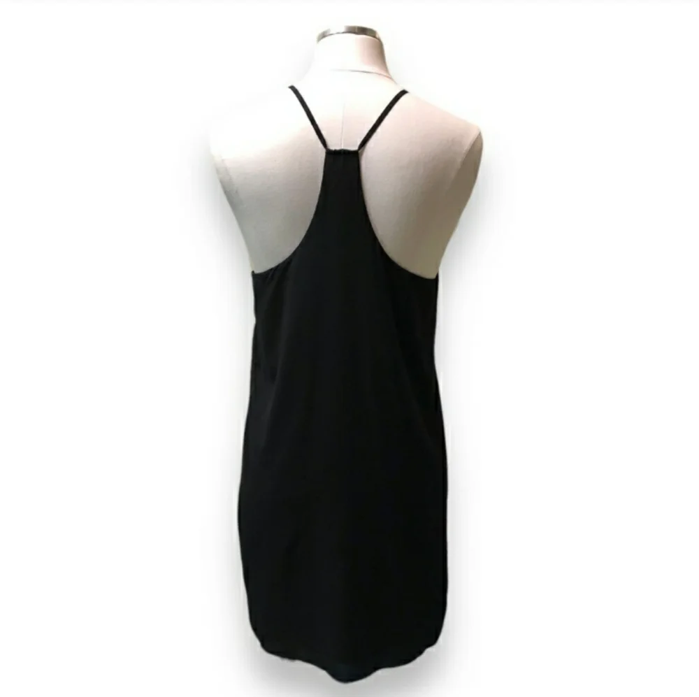 ALICE + OLIVIA Black Fierra Racerback Dress EUC!